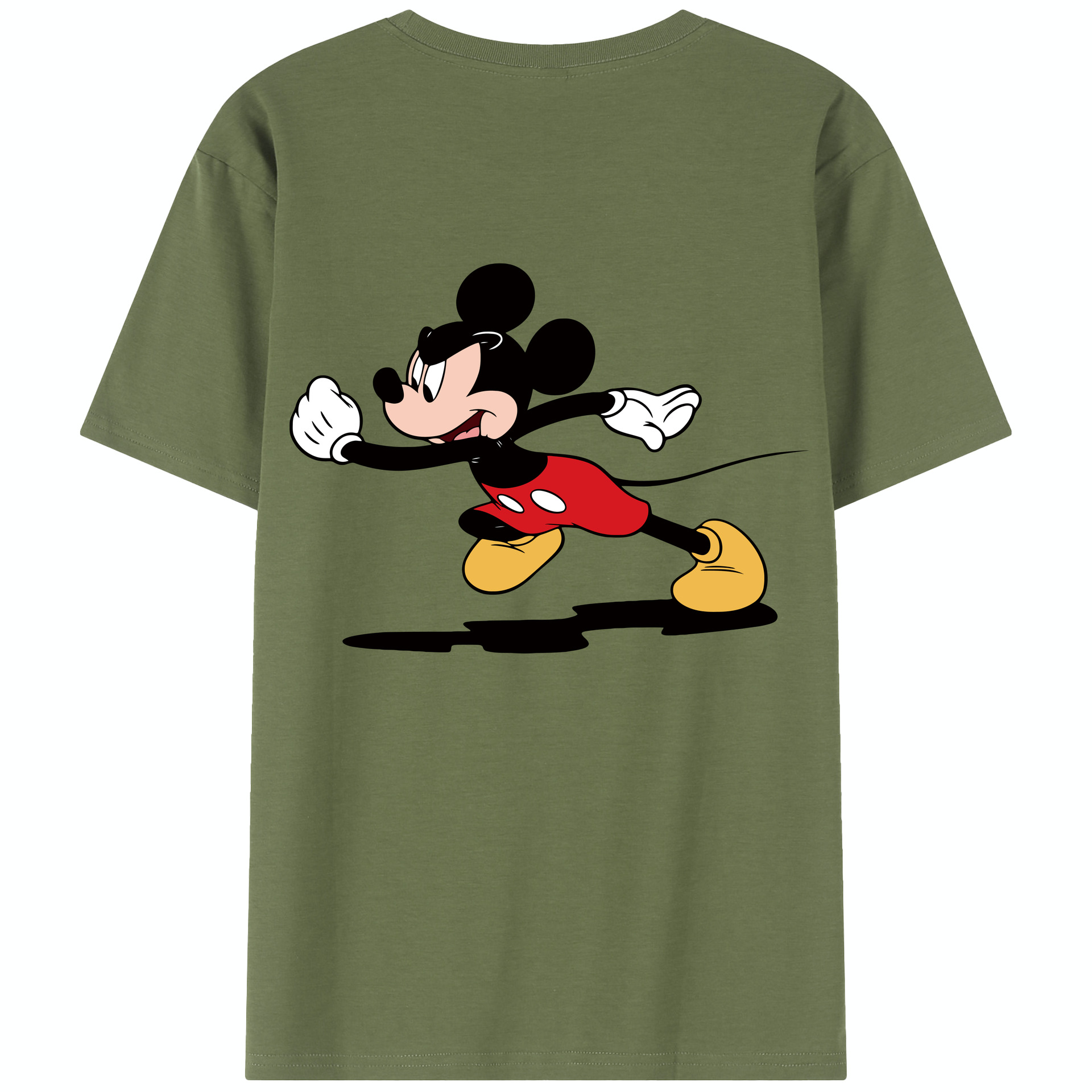 （画像用） ミッキーマウス Mickey Mouse 綿100％半袖Tシャツ（背面プリント）